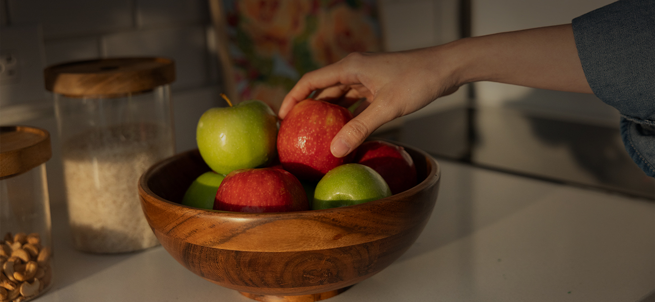 kitchen in hotel room