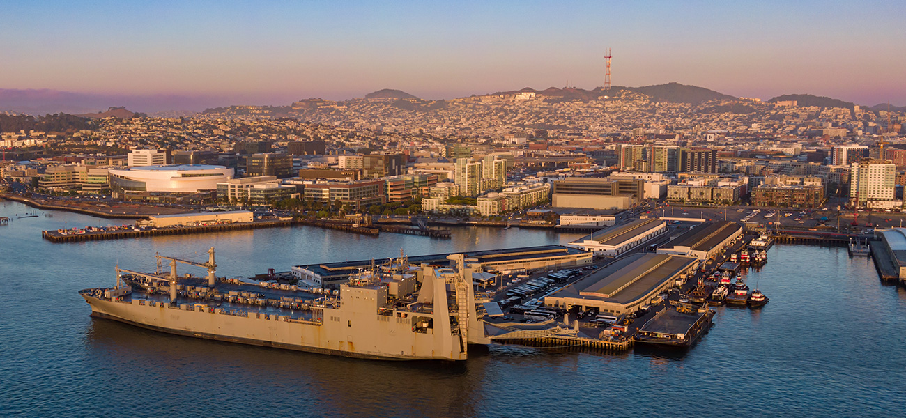 Ships harboring in Mission Bay