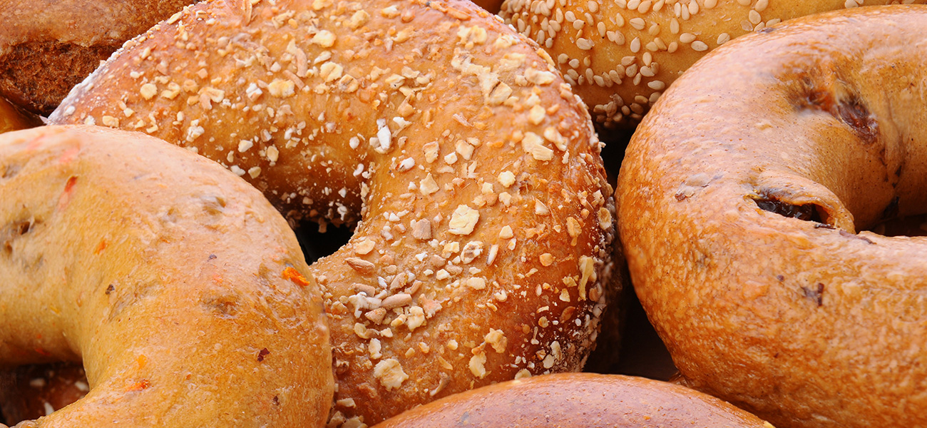 Bagels at the market.