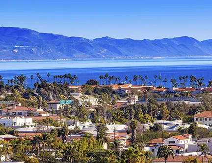 Image of the beach in Santa Barbara, CA