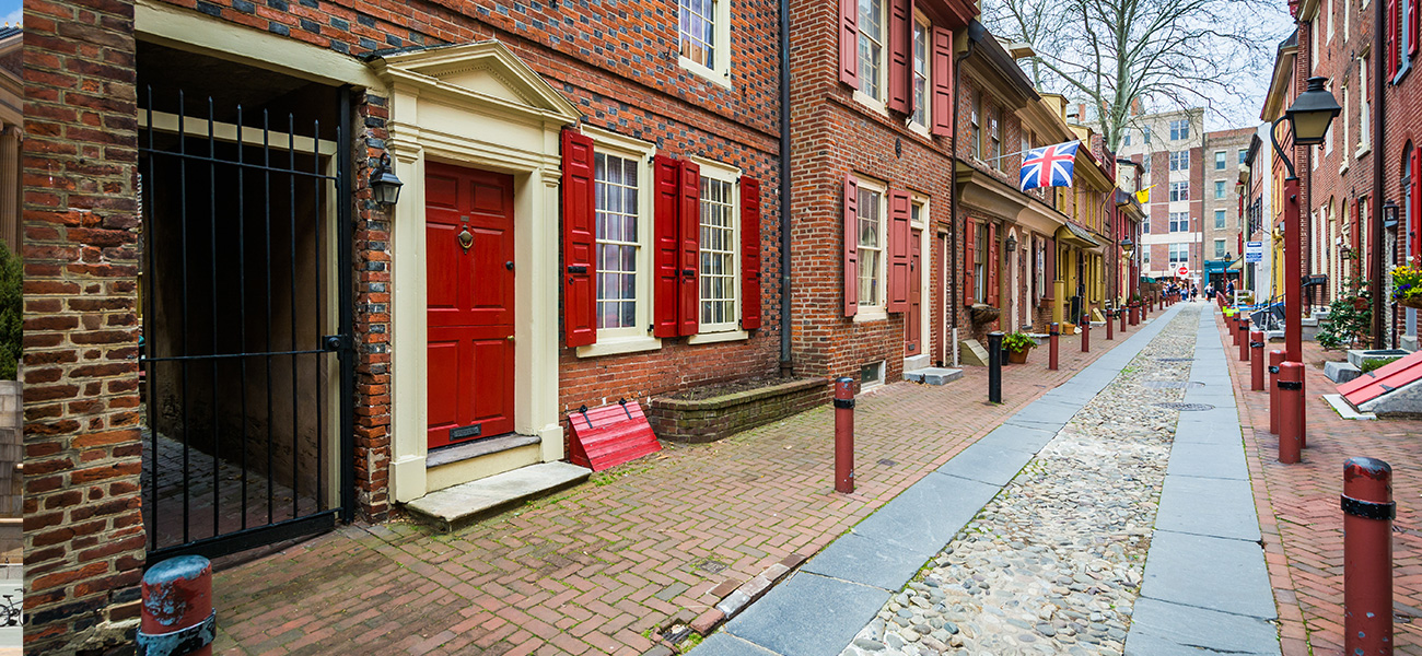 Buildings in Elfreth’s Alley.