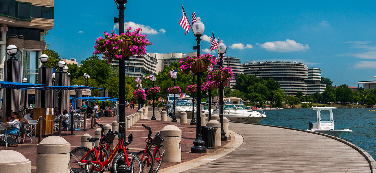Georgetown waterfront view.